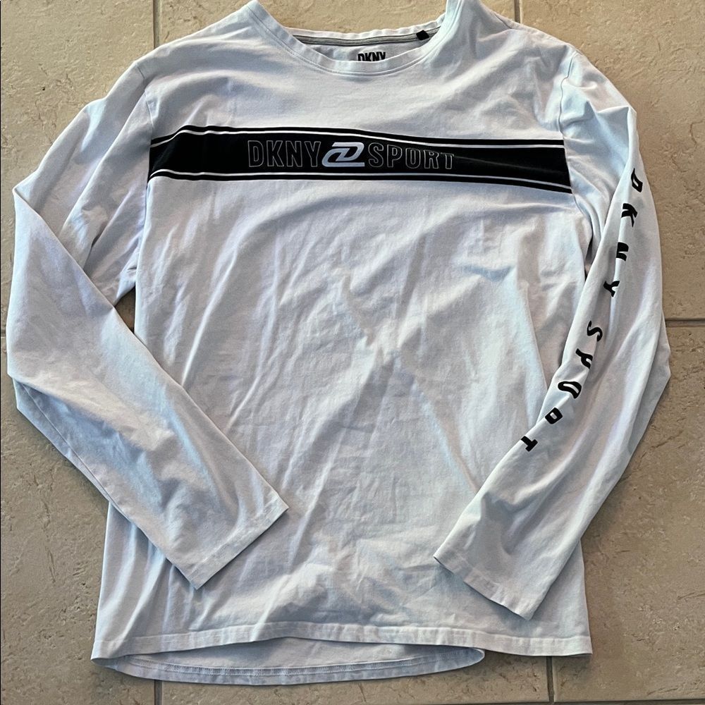 DKNY Sport Men's Light Blue Long Sleeve Tee